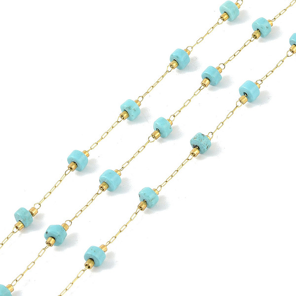 PandaHall Ion Plating(IP) 304 Stainless Steel Chains, with Glass, with Natural Imperial Jasper, with Spool, Unwelded, Medium Turquoise...
PandaHall Ion Plating(IP) 304 Stainless Steel Chains, with Glass, with Natural Imperial Jasper, with Spool, Unwelded, Medium Turquoise...