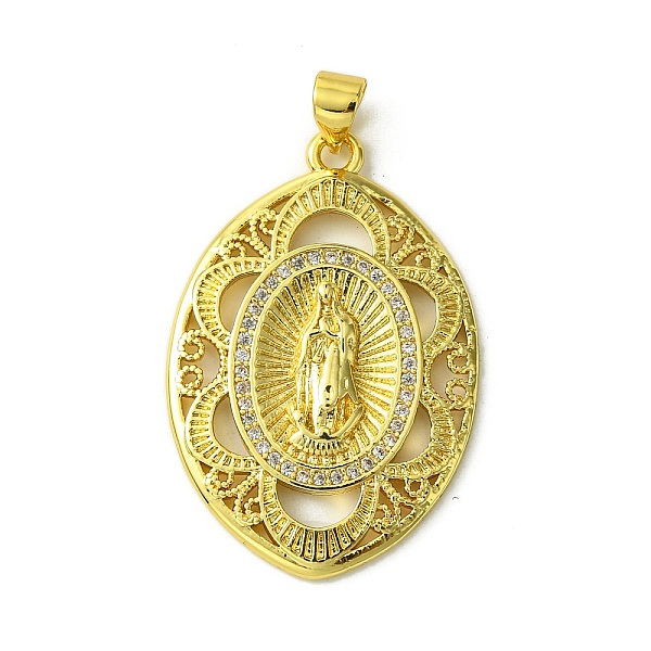 PandaHall Brass Micro Pave Cubic Zirconia Pendants, Real 18K Gold Plated, Oval, 33.5x22.5x3.5mm, Hole: 4x3mm Brass+Cubic Zirconia Oval Clear
PandaHall Brass Micro Pave Cubic Zirconia Pendants, Real 18K Gold Plated, Oval, 33.5x22.5x3.5mm, Hole: 4x3mm Brass+Cubic Zirconia Oval Clear
