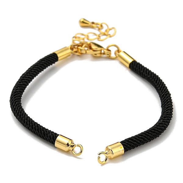 PandaHall Nylon Cords Bracelet Makings Fit for Connector Charms, with Brass Findings and 304 Stainless Steel Lobster Claw Clasps..., Black
PandaHall Nylon Cords Bracelet Makings Fit for Connector Charms, with Brass Findings and 304 Stainless Steel Lobster Claw Clasps..., Black