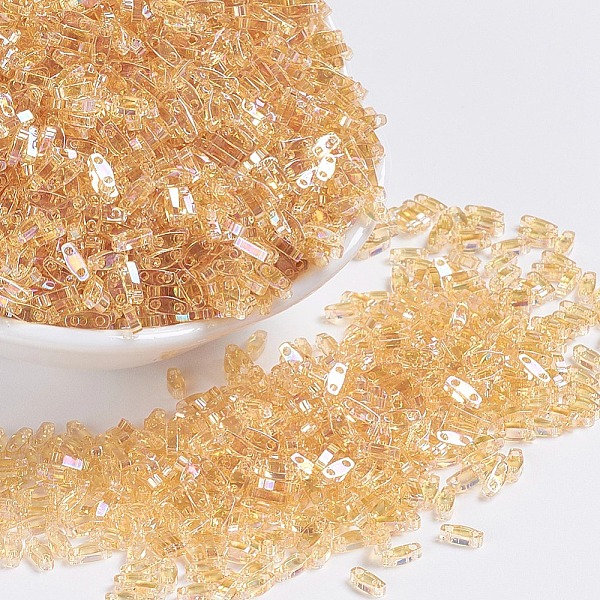 PandaHall MIYUKI Quarter TILA Beads, Japanese Seed Beads, 2-Hole, (QTL251) Transparent Light Topaz AB, 5x1.2x1.9mm, Hole: 0.8mm, about..., Brown
PandaHall MIYUKI Quarter TILA Beads, Japanese Seed Beads, 2-Hole, (QTL251) Transparent Light Topaz AB, 5x1.2x1.9mm, Hole: 0.8mm, about..., Brown
