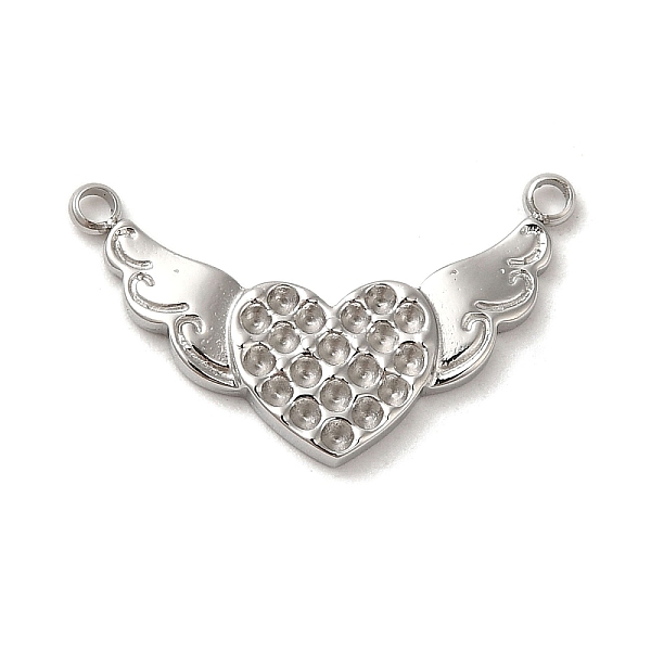 PandaHall 304 Stainless Steel Connector Rhinestone Settings, Heart with Wing Links, Stainless Steel Color, Fit for 1.2mm Rhinestone...
PandaHall 304 Stainless Steel Connector Rhinestone Settings, Heart with Wing Links, Stainless Steel Color, Fit for 1.2mm Rhinestone...