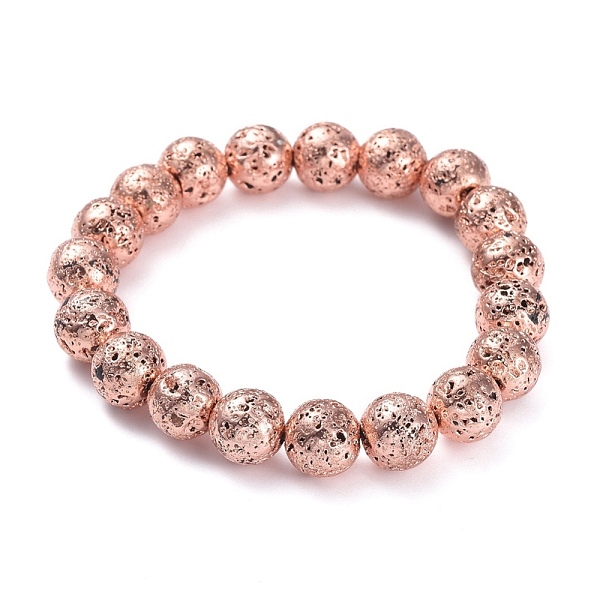 PandaHall Electroplated Natural Lava Rock Beads Stretch Bracelets, Long-Lasting Plated, Round, Rose Gold Plated, 2-1/4 inch(5.6cm), Bead...
PandaHall Electroplated Natural Lava Rock Beads Stretch Bracelets, Long-Lasting Plated, Round, Rose Gold Plated, 2-1/4 inch(5.6cm), Bead...