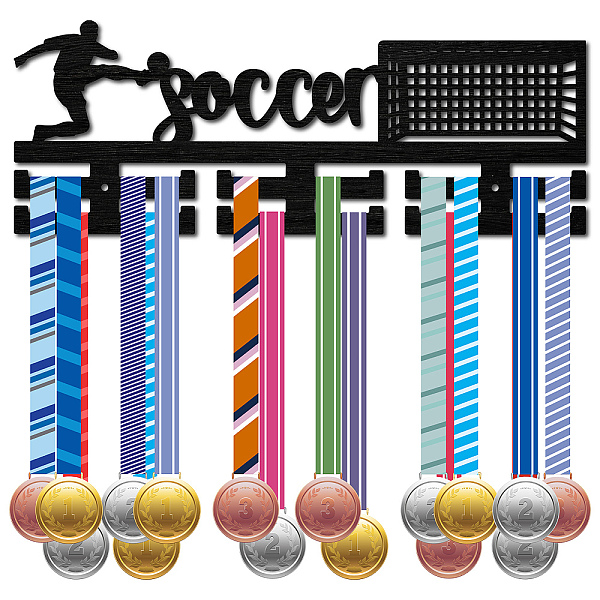PandaHall CREATCABIN Wood Soccer Medal Hanger Display Football Medal Holder Sport Medal Rack Wall Rack Mounted Over 30 Medals Awards Ribbon..., Black
PandaHall CREATCABIN Wood Soccer Medal Hanger Display Football Medal Holder Sport Medal Rack Wall Rack Mounted Over 30 Medals Awards Ribbon..., Black