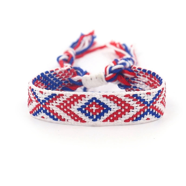 PandaHall Ethnic Style Polyester Flat with Rhombus Cord Bracelets for Women, Adjustable Bracelet with Tassel, Crimson, 5-7/8 inch(15cm)..., Pink
PandaHall Ethnic Style Polyester Flat with Rhombus Cord Bracelets for Women, Adjustable Bracelet with Tassel, Crimson, 5-7/8 inch(15cm)..., Pink