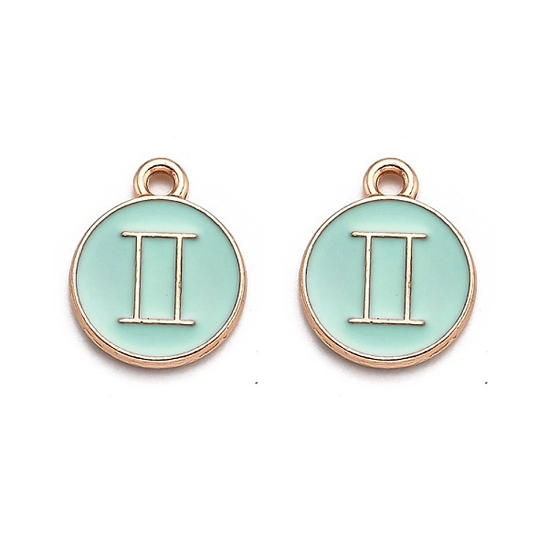 PandaHall Alloy Enamel Pendants, Flat Round with Constellation/Zodiac Sign, Golden, Gemini, 15x12x2mm, Hole: 1.5mm Alloy+Enamel Gemini Green
PandaHall Alloy Enamel Pendants, Flat Round with Constellation/Zodiac Sign, Golden, Gemini, 15x12x2mm, Hole: 1.5mm Alloy+Enamel Gemini Green