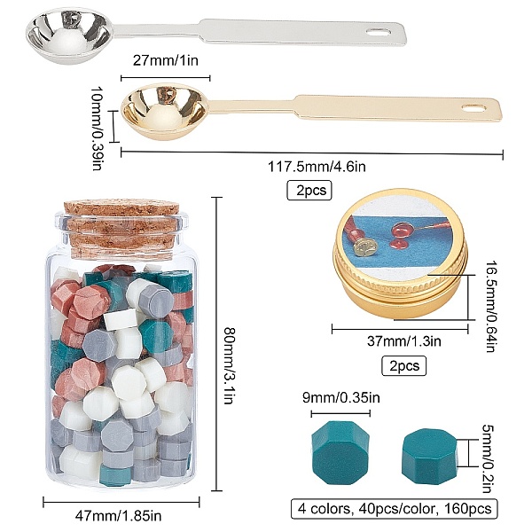 PandaHall CRASPIRE DIY Scrapbook Making Kits, Including Sealing Wax Particles, Iron Handle Wax Sealing Stamp Melting Spoon, Iron Wax Sticks..., Multicolor
PandaHall CRASPIRE DIY Scrapbook Making Kits, Including Sealing Wax Particles, Iron Handle Wax Sealing Stamp Melting Spoon, Iron Wax Sticks..., Multicolor