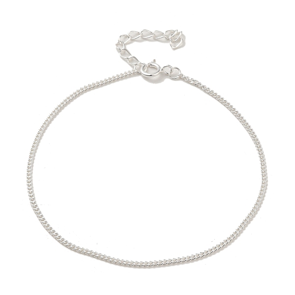 PandaHall 925 Sterling Silver Curb Chain Bracelets for Women, Silver, 6-7/8 inch(17.35cm), 1.2mm Sterling Silver
PandaHall 925 Sterling Silver Curb Chain Bracelets for Women, Silver, 6-7/8 inch(17.35cm), 1.2mm Sterling Silver