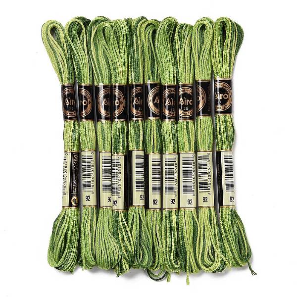 PandaHall 10 Skeins 6-Ply Polyester Embroidery Floss, Cross Stitch Threads, Segment Dyed, Green, 0.5mm, about 8.75 Yards(8m)/skein Polyester...
PandaHall 10 Skeins 6-Ply Polyester Embroidery Floss, Cross Stitch Threads, Segment Dyed, Green, 0.5mm, about 8.75 Yards(8m)/skein Polyester...