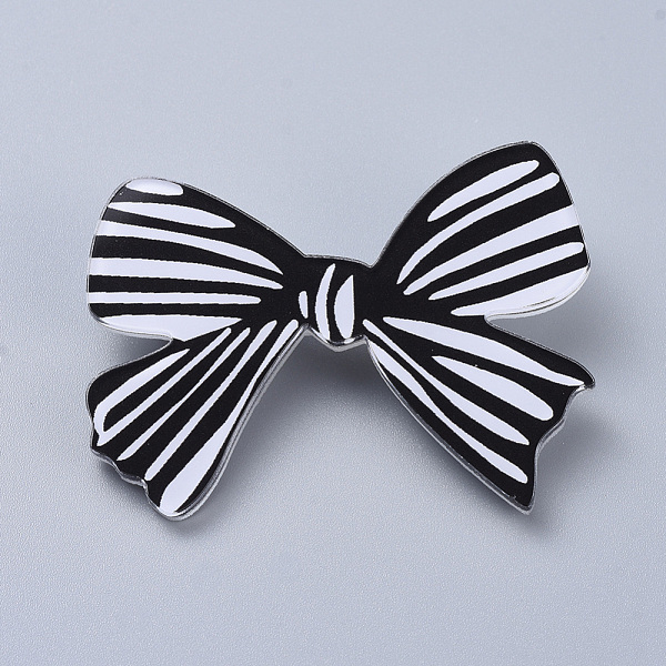 PandaHall Acrylic Safety Brooches, with Iron Pin, Bowknot, Black & White, 35x47x8mm, Pin: 0.8mm Acrylic Black
PandaHall Acrylic Safety Brooches, with Iron Pin, Bowknot, Black & White, 35x47x8mm, Pin: 0.8mm Acrylic Black
