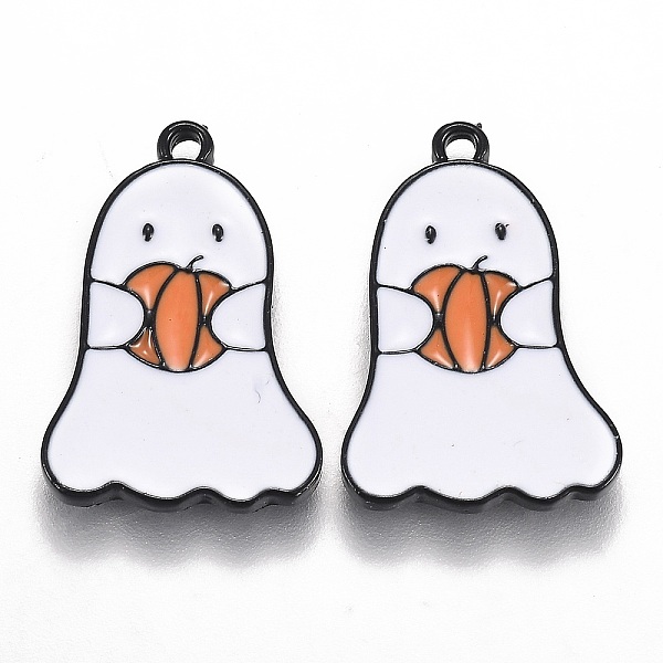 PandaHall Halloween Theme Alloy Enamel Pendants, White Ghost with Pumpkin Lantern, Electrophoresis Black, 22x15x1.5mm, Hole: 1.6mm...
PandaHall Halloween Theme Alloy Enamel Pendants, White Ghost with Pumpkin Lantern, Electrophoresis Black, 22x15x1.5mm, Hole: 1.6mm...