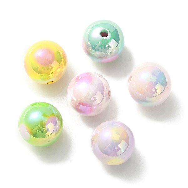 PandaHall UV Plating Rainbow Iridescent Acrylic Beads, Two Tone, Round, Mixed Color, 16mm, Hole: 3mm Acrylic Round Multicolor
PandaHall UV Plating Rainbow Iridescent Acrylic Beads, Two Tone, Round, Mixed Color, 16mm, Hole: 3mm Acrylic Round Multicolor