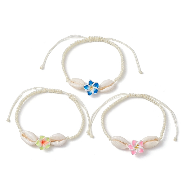 PandaHall Natural Shell & Polymer Clay 3D Flower Link Bracelet, Braided Adjustable Bracelet, Mixed Color, Inner Diameter: 3-5/8 inch(9.25cm)..., Multicolor
PandaHall Natural Shell & Polymer Clay 3D Flower Link Bracelet, Braided Adjustable Bracelet, Mixed Color, Inner Diameter: 3-5/8 inch(9.25cm)..., Multicolor