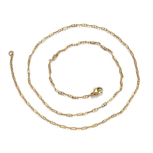 PandaHall 304 Stainless Steel Mariner Link Chain Necklaces, Golden, 19.68 inch(50cm), 1.8mm 304 Stainless Steel
PandaHall 304 Stainless Steel Mariner Link Chain Necklaces, Golden, 19.68 inch(50cm), 1.8mm 304 Stainless Steel