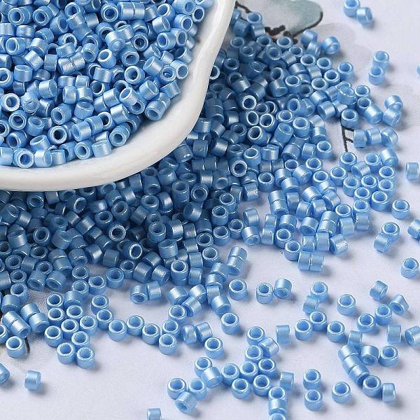 PandaHall Baking Paint Glass Seed Beads, Cylinder, Steel Blue, 2.5x2mm, Hole: 1.4mm, about 45359pcs/pound Glass
PandaHall Baking Paint Glass Seed Beads, Cylinder, Steel Blue, 2.5x2mm, Hole: 1.4mm, about 45359pcs/pound Glass