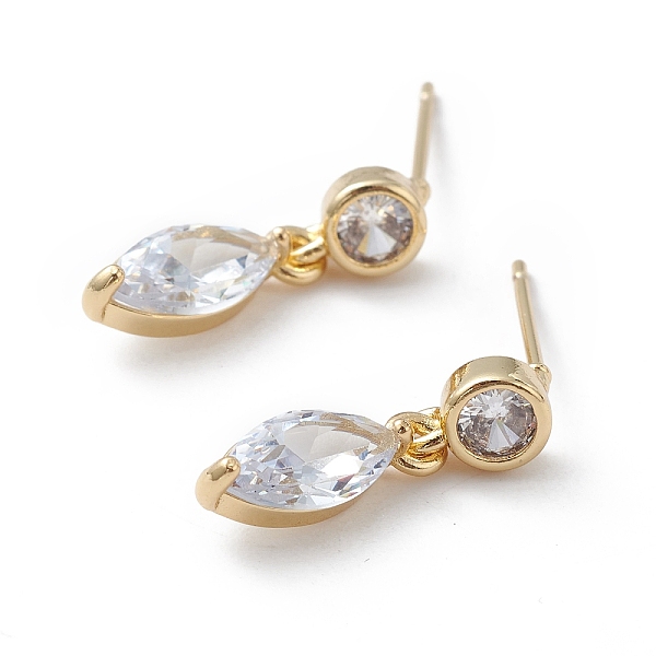 PandaHall Clear Cubic Zirconia Horse Eye Dangle Stud Earrings, Brass Jewelry for Women, Cadmium Free & Lead Free, Real 18K Gold Plated...
PandaHall Clear Cubic Zirconia Horse Eye Dangle Stud Earrings, Brass Jewelry for Women, Cadmium Free & Lead Free, Real 18K Gold Plated...