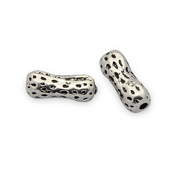 PandaHall Brass Beads, Peanut, Nickel Free, Antique Silver, 10x4x4mm, Hole: 1mm Brass Food
PandaHall Brass Beads, Peanut, Nickel Free, Antique Silver, 10x4x4mm, Hole: 1mm Brass Food