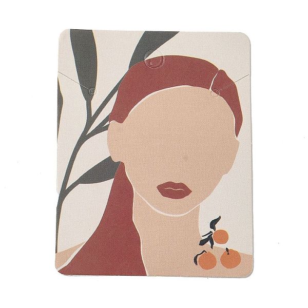 PandaHall Rectangle Girl Print Paper Earring Necklace Display Card, Jewelry Display Card for Earring Necklace Storage, Indian Red...
PandaHall Rectangle Girl Print Paper Earring Necklace Display Card, Jewelry Display Card for Earring Necklace Storage, Indian Red...