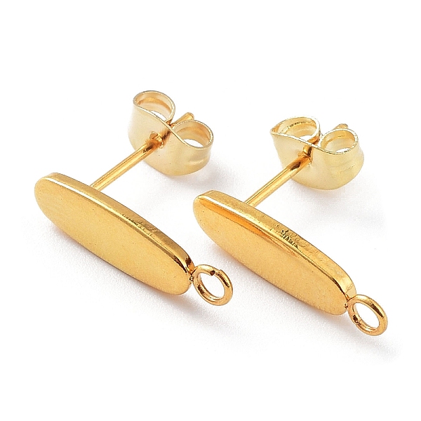 PandaHall 201 Stainless Steel Oval Stud Earring Findings, with 304 Stainless Steel Pins & with Horizontal Loops, Golden, 16x4.5x1.4mm, Hole...
PandaHall 201 Stainless Steel Oval Stud Earring Findings, with 304 Stainless Steel Pins & with Horizontal Loops, Golden, 16x4.5x1.4mm, Hole...