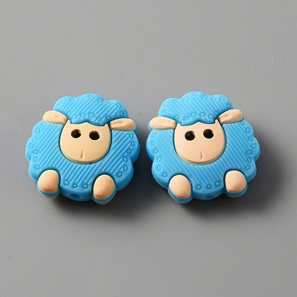 PandaHall Food Grade Eco-Friendly Silicone Beads, Chewing Beads For Teethers, DIY Nursing Necklaces Making, Sheep, Deep Sky Blue...
PandaHall Food Grade Eco-Friendly Silicone Beads, Chewing Beads For Teethers, DIY Nursing Necklaces Making, Sheep, Deep Sky Blue...