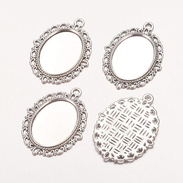 PandaHall Zinc Alloy Pendant Settings for Cabochon & Rhinestone, DIY Findings for Jewelry Making, Lead Free and Cadmium Free, Oval, Antique...
PandaHall Zinc Alloy Pendant Settings for Cabochon & Rhinestone, DIY Findings for Jewelry Making, Lead Free and Cadmium Free, Oval, Antique...