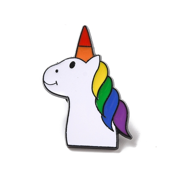 PandaHall Rainbow Pride Unicorn Enamel Pin, Animal Alloy Badge for Backpack Clothing, Electrophoresis Black, Colorful, 29x22x2mm, Pin: 1mm...
PandaHall Rainbow Pride Unicorn Enamel Pin, Animal Alloy Badge for Backpack Clothing, Electrophoresis Black, Colorful, 29x22x2mm, Pin: 1mm...