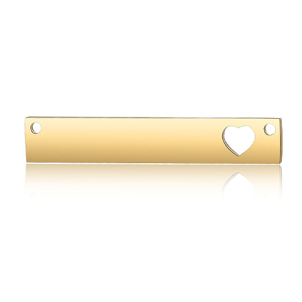 PandaHall 201 Stainless Steel Links Connectors, Manual Polishing, Rectangle with Heart, Golden, 40x7x1.7mm, Hole: 1.5mm 201 Stainless Steel...
PandaHall 201 Stainless Steel Links Connectors, Manual Polishing, Rectangle with Heart, Golden, 40x7x1.7mm, Hole: 1.5mm 201 Stainless Steel...