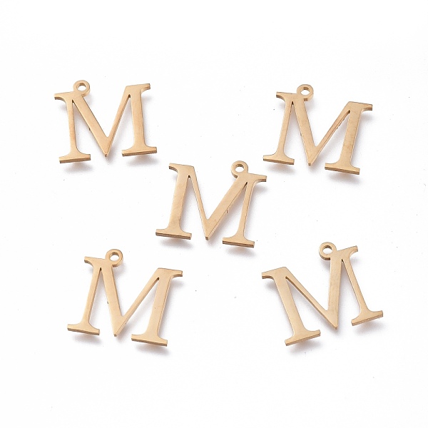 PandaHall 304 Stainless Steel Charms, Greek Alphabet, Golden, Letter.M, 14x14.5x1mm, Hole: 1.2mm 304 Stainless Steel Letter M
PandaHall 304 Stainless Steel Charms, Greek Alphabet, Golden, Letter.M, 14x14.5x1mm, Hole: 1.2mm 304 Stainless Steel Letter M