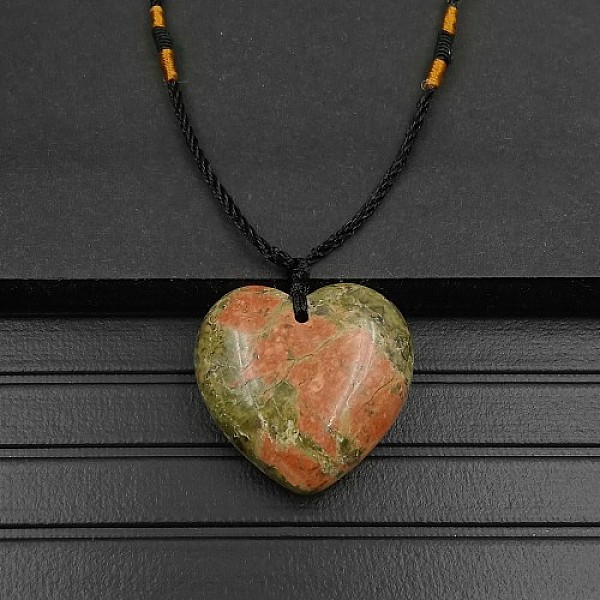 PandaHall Natural Unakite Pendant Necklaces, Heart, 15.75~23.62 inch(40~60cm) Unakite Heart
PandaHall Natural Unakite Pendant Necklaces, Heart, 15.75~23.62 inch(40~60cm) Unakite Heart