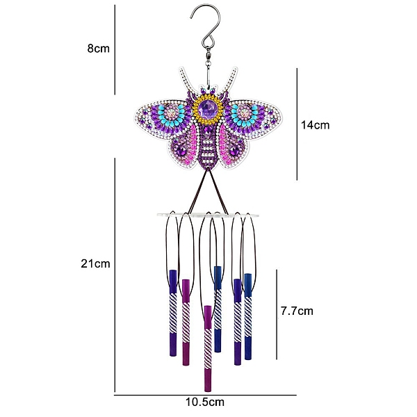 PandaHall DIY Wind Chime Diamond Painting Kit, Including Resin Rhinestones Bag, Diamond Sticky Pen, Tray Plate and Glue Clay, Purple...
PandaHall DIY Wind Chime Diamond Painting Kit, Including Resin Rhinestones Bag, Diamond Sticky Pen, Tray Plate and Glue Clay, Purple...