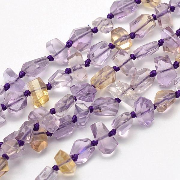 PandaHall Natural Ametrine Beads Strands, Nuggets, 4~9x4~10x4~5mm, Hole: 0.5mm, 16.5 inch(41.9cm) Ametrine Nuggets
PandaHall Natural Ametrine Beads Strands, Nuggets, 4~9x4~10x4~5mm, Hole: 0.5mm, 16.5 inch(41.9cm) Ametrine Nuggets