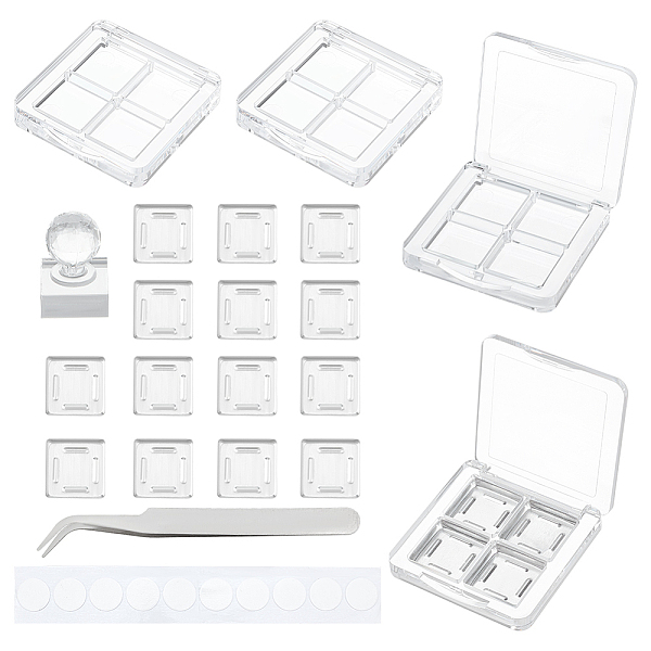 PandaHall BENECREAT DIY Eyeshadow Box Kits, Including Plastic Eyeshadow Palettes Sub Boxes, Square Aluminum Palette Pans, PE Thin Film..., Multicolor
PandaHall BENECREAT DIY Eyeshadow Box Kits, Including Plastic Eyeshadow Palettes Sub Boxes, Square Aluminum Palette Pans, PE Thin Film..., Multicolor