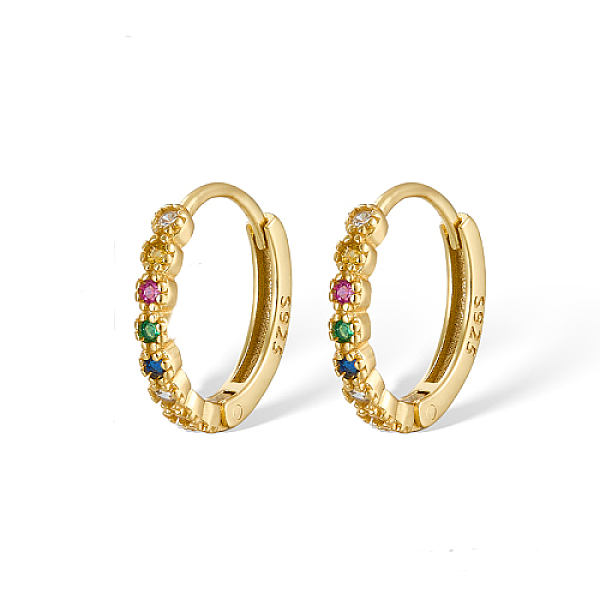 PandaHall 925 Sterling Silver Micro Pave Colorful Cubic Zirconia Hoop Earrings, with S925 Stamp, Real 18K Gold Plated, 12mm Sterling Silver...
PandaHall 925 Sterling Silver Micro Pave Colorful Cubic Zirconia Hoop Earrings, with S925 Stamp, Real 18K Gold Plated, 12mm Sterling Silver...