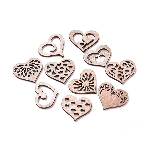 PandaHall Laser Cut Wood Shapes, Unfinished Wooden Embellishments, Poplar Wood Cabochons, Heart, Blanched Almond, 20.5~24.5x26.5~28x2.5mm..., Orange
PandaHall Laser Cut Wood Shapes, Unfinished Wooden Embellishments, Poplar Wood Cabochons, Heart, Blanched Almond, 20.5~24.5x26.5~28x2.5mm..., Orange