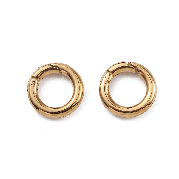 PandaHall Ion Plating(IP) 304 Stainless Steel Spring Gate Rings, Round Ring, Real 14K Gold Plated, 12x2.3mm 304 Stainless Steel
PandaHall Ion Plating(IP) 304 Stainless Steel Spring Gate Rings, Round Ring, Real 14K Gold Plated, 12x2.3mm 304 Stainless Steel