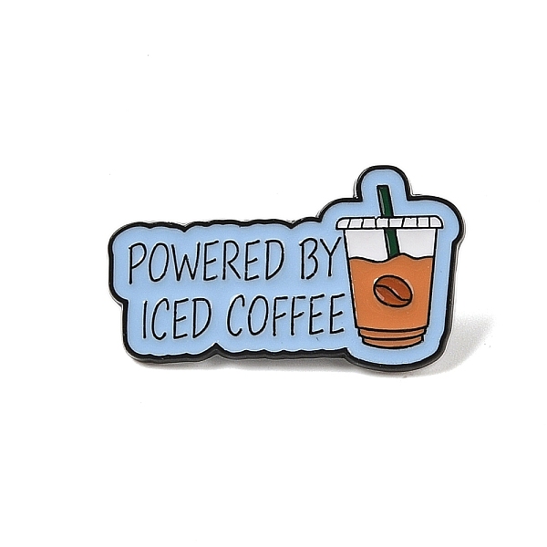 PandaHall Black Zinc Alloy Brooches, Enamel Pins, Light Sky Blue, 19x32x1.5mm Alloy+Enamel Drink
PandaHall Black Zinc Alloy Brooches, Enamel Pins, Light Sky Blue, 19x32x1.5mm Alloy+Enamel Drink