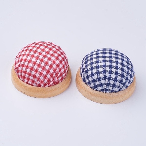 PandaHall Cloth Needle Pin Cushions, with Wood and Foam inside, Half Round/Dome, Mixed Color, 72x40~45mm, Half Hole: 3mm Cloth Multicolor
PandaHall Cloth Needle Pin Cushions, with Wood and Foam inside, Half Round/Dome, Mixed Color, 72x40~45mm, Half Hole: 3mm Cloth Multicolor