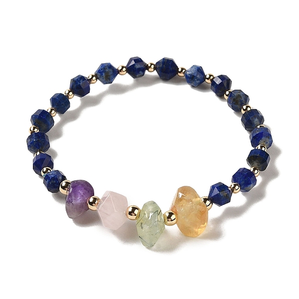 PandaHall Faceted Natural Lapis Lazuli Stretch Beaded Bracelets, Nuggets Natural Citrine & Amethyst & Rose Quartz & Rutilated Quartz...
PandaHall Faceted Natural Lapis Lazuli Stretch Beaded Bracelets, Nuggets Natural Citrine & Amethyst & Rose Quartz & Rutilated Quartz...