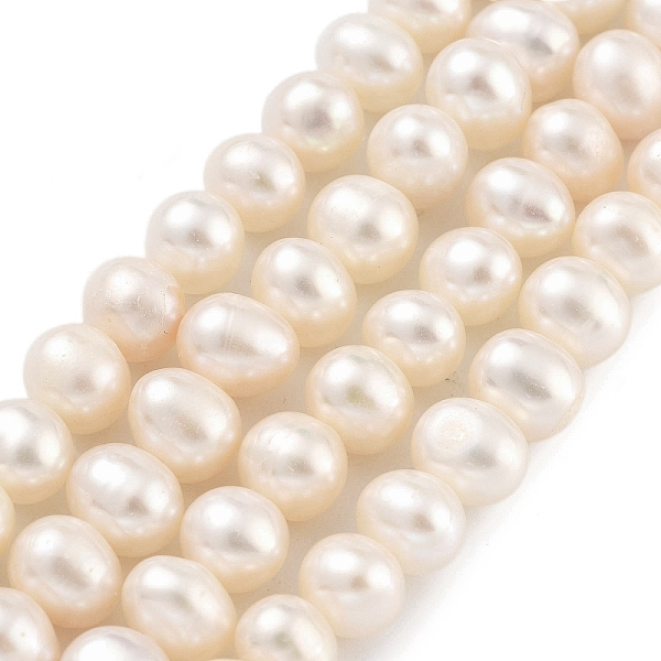 PandaHall Natural Cultured Freshwater Pearl Beads Strands, Potato, Navajo White, 5~6mm, Hole: 0.6mm, about 33pcs/strand, 6.89~7.09 inch...
PandaHall Natural Cultured Freshwater Pearl Beads Strands, Potato, Navajo White, 5~6mm, Hole: 0.6mm, about 33pcs/strand, 6.89~7.09 inch...