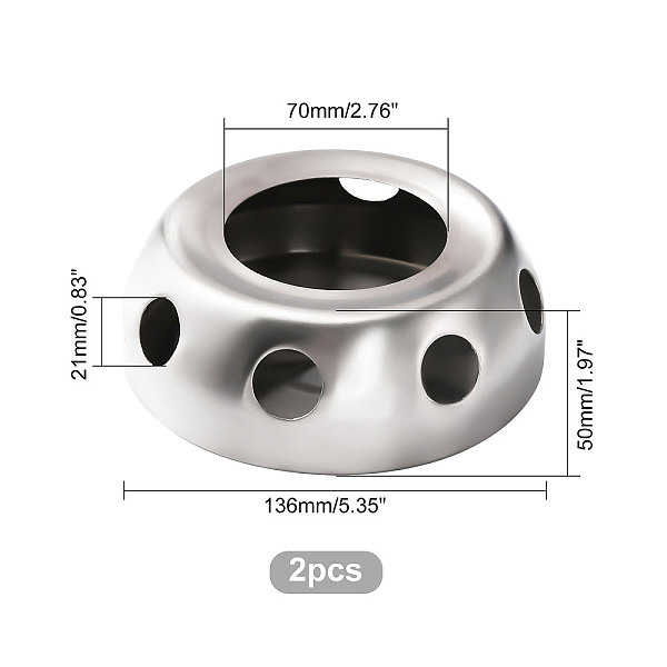 PandaHall UNICRAFTALE Flat Round Stainless Steel Alcohol Stoves 136x50mm Metal Teapot Heater with Tealight Holder Tea Warmer Base Ceramic...
PandaHall UNICRAFTALE Flat Round Stainless Steel Alcohol Stoves 136x50mm Metal Teapot Heater with Tealight Holder Tea Warmer Base Ceramic...