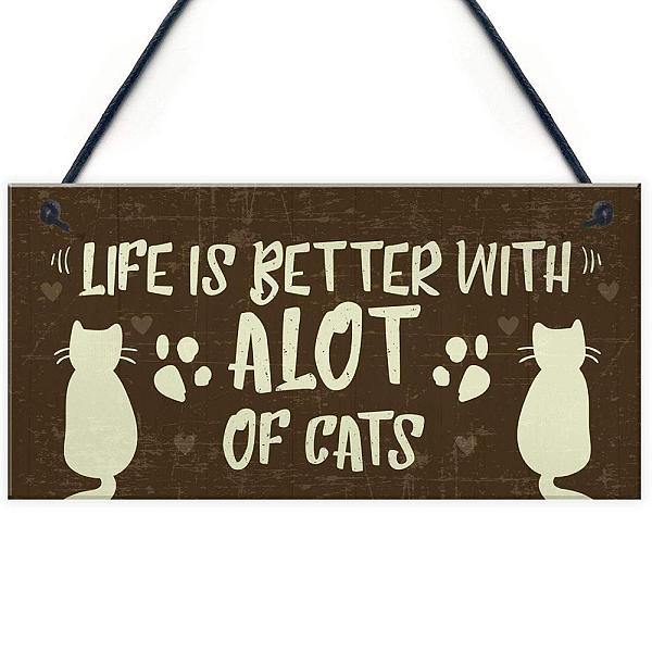 PandaHall Wood Hanging Door Signs, Wall Decoration, Decorative Props for Indoor, Outdoor, Cat with Word Pattern, Coconut Brown, 100x200mm...
PandaHall Wood Hanging Door Signs, Wall Decoration, Decorative Props for Indoor, Outdoor, Cat with Word Pattern, Coconut Brown, 100x200mm...