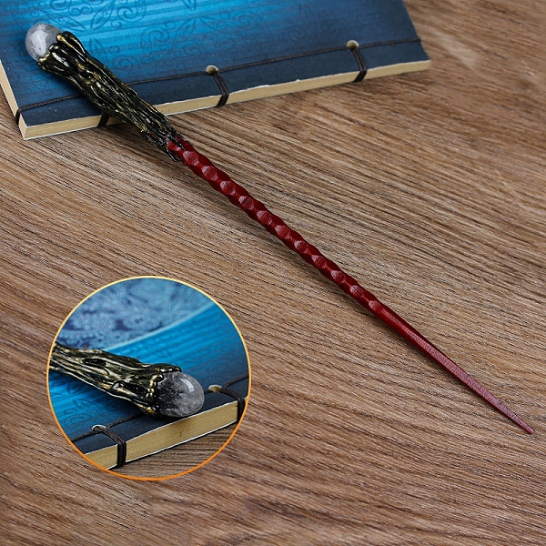 PandaHall Natural Quartz Crystal Magic Wand with Wooden Findings, Home Decorations Costume Props Cosplay Accessories, 240mm Quartz Crystal
PandaHall Natural Quartz Crystal Magic Wand with Wooden Findings, Home Decorations Costume Props Cosplay Accessories, 240mm Quartz Crystal