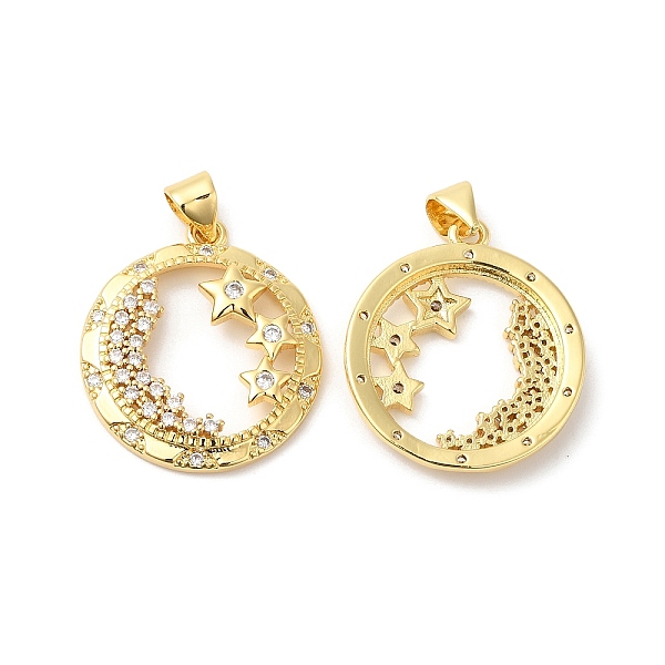 PandaHall Brass Micro Pave Cubic Zirconia Pendants, Ring with Star Charms, Real 16K Gold Plated, 23x20.5x3.5mm, Hole: 4x4mm Brass+Cubic..., Clear
PandaHall Brass Micro Pave Cubic Zirconia Pendants, Ring with Star Charms, Real 16K Gold Plated, 23x20.5x3.5mm, Hole: 4x4mm Brass+Cubic..., Clear