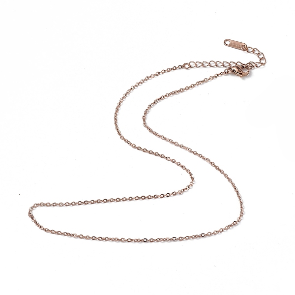 PandaHall Ion Plating(IP) 304 Stainless Steel Cable Chain Necklace for Men Women, Rose Gold, 15.75 inch(40cm) 304 Stainless Steel
PandaHall Ion Plating(IP) 304 Stainless Steel Cable Chain Necklace for Men Women, Rose Gold, 15.75 inch(40cm) 304 Stainless Steel