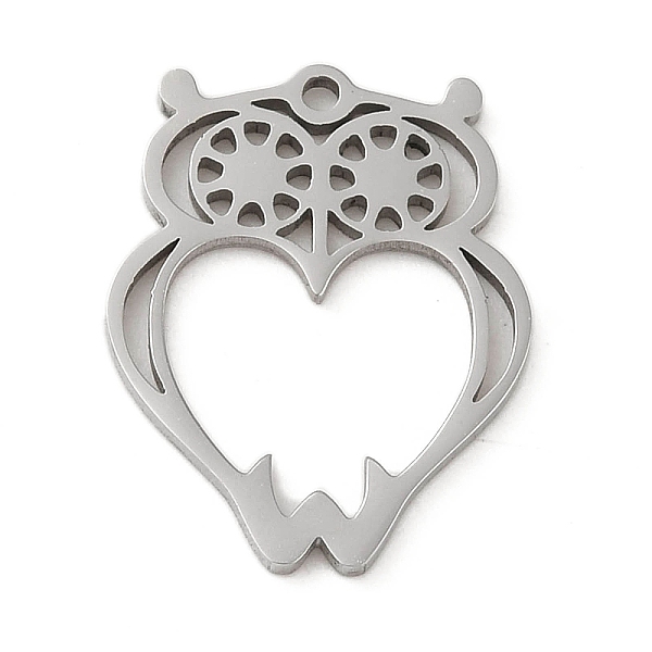 PandaHall 5Pcs 201 Stainless Steel Pendants, Laser Cut, Owl Charm, Stainless Steel Color, 17.5x13.5x1mm, Hole: 1mm 201 Stainless Steel Owl
PandaHall 5Pcs 201 Stainless Steel Pendants, Laser Cut, Owl Charm, Stainless Steel Color, 17.5x13.5x1mm, Hole: 1mm 201 Stainless Steel Owl