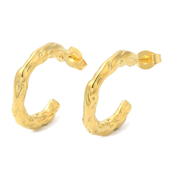 PandaHall Ion Plating(IP) 304 Stainless Steel Ring Stud Earrings, Half Hoop Earrings, Real 18K Gold Plated, 21x3mm 304 Stainless Steel Ring
PandaHall Ion Plating(IP) 304 Stainless Steel Ring Stud Earrings, Half Hoop Earrings, Real 18K Gold Plated, 21x3mm 304 Stainless Steel Ring