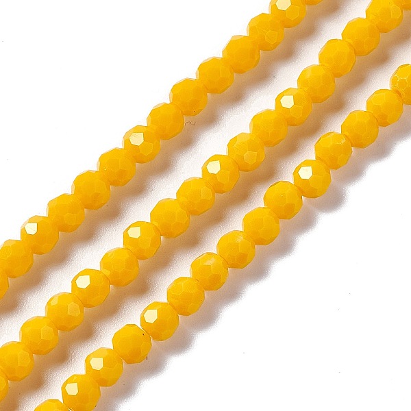 PandaHall Faceted Glass Beads Strands, Round, Gold, 6x5.5mm, Hole: 1.2mm, about 95pcs/strand, 22.24''(56.5cm) Glass Round Gold
PandaHall Faceted Glass Beads Strands, Round, Gold, 6x5.5mm, Hole: 1.2mm, about 95pcs/strand, 22.24''(56.5cm) Glass Round Gold