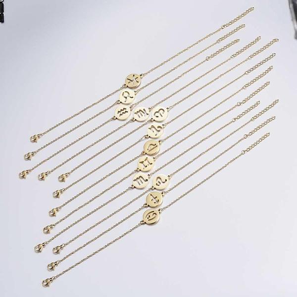 PandaHall 304 Stainless Steel Pendant Necklaces, Twelve Constellation/Zodiac Sign, Golden, 18.1 inch(46cm), 12strands/set 304 Stainless...
PandaHall 304 Stainless Steel Pendant Necklaces, Twelve Constellation/Zodiac Sign, Golden, 18.1 inch(46cm), 12strands/set 304 Stainless...