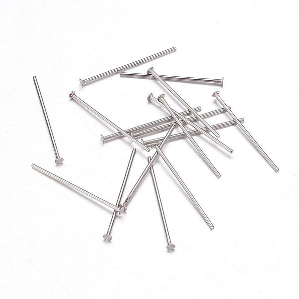PandaHall 304 Stainless Steel Flat Head Pins, Stainless Steel Color, 20x0.7mm, Head: 1.5mm 304 Stainless Steel
PandaHall 304 Stainless Steel Flat Head Pins, Stainless Steel Color, 20x0.7mm, Head: 1.5mm 304 Stainless Steel