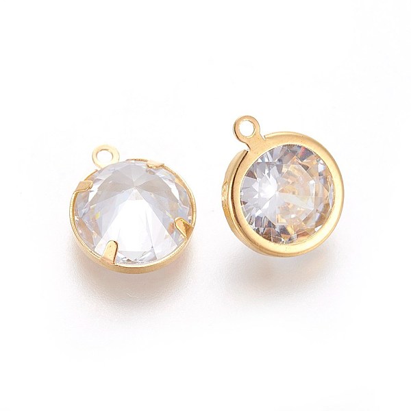 PandaHall Rack Plating Brass Charms, with Cubic Zirconia, Flat Round, Clear, Golden, 13x10.5x5.7mm, Hole: 1.2mm Brass+Cubic Zirconia Flat...
PandaHall Rack Plating Brass Charms, with Cubic Zirconia, Flat Round, Clear, Golden, 13x10.5x5.7mm, Hole: 1.2mm Brass+Cubic Zirconia Flat...