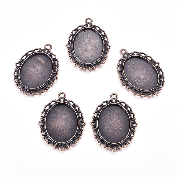 PandaHall Zinc Alloy Pendant Settings for Cabochon & Rhinestone, DIY Findings for Jewelry Making, Lead Free and Cadmium Free, Oval, Red...
PandaHall Zinc Alloy Pendant Settings for Cabochon & Rhinestone, DIY Findings for Jewelry Making, Lead Free and Cadmium Free, Oval, Red...